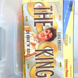 Collectable Elvis Presley license plate